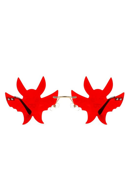 Frameless Party Gremlin Shape Novelty Sunglasses