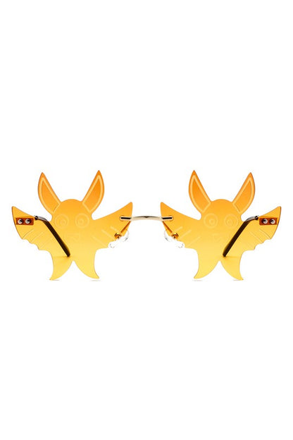 Frameless Party Gremlin Shape Novelty Sunglasses