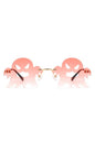 Rimless Scary Party Ghost Sunglasses