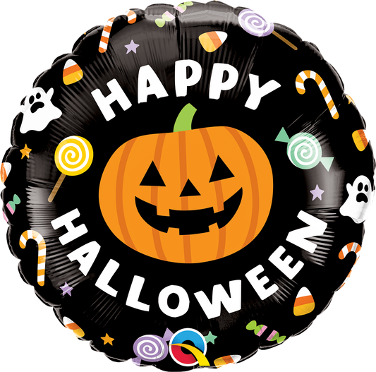 18" Halloween Jack & Candies Foil Balloon