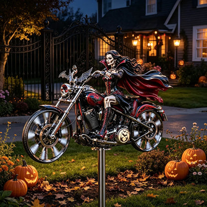 🏍️ Spooky Yard Upgrade – BikerSpooky™ Halloween Windmill | Limited-Time Deal 🎃
