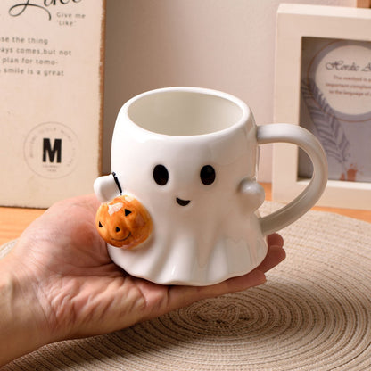 вњЁ вЂњHalloween Pumpkin Ghost Mug вЂ“ Cute Spooky Coffee & Tea Cup (600ml)вЂќ