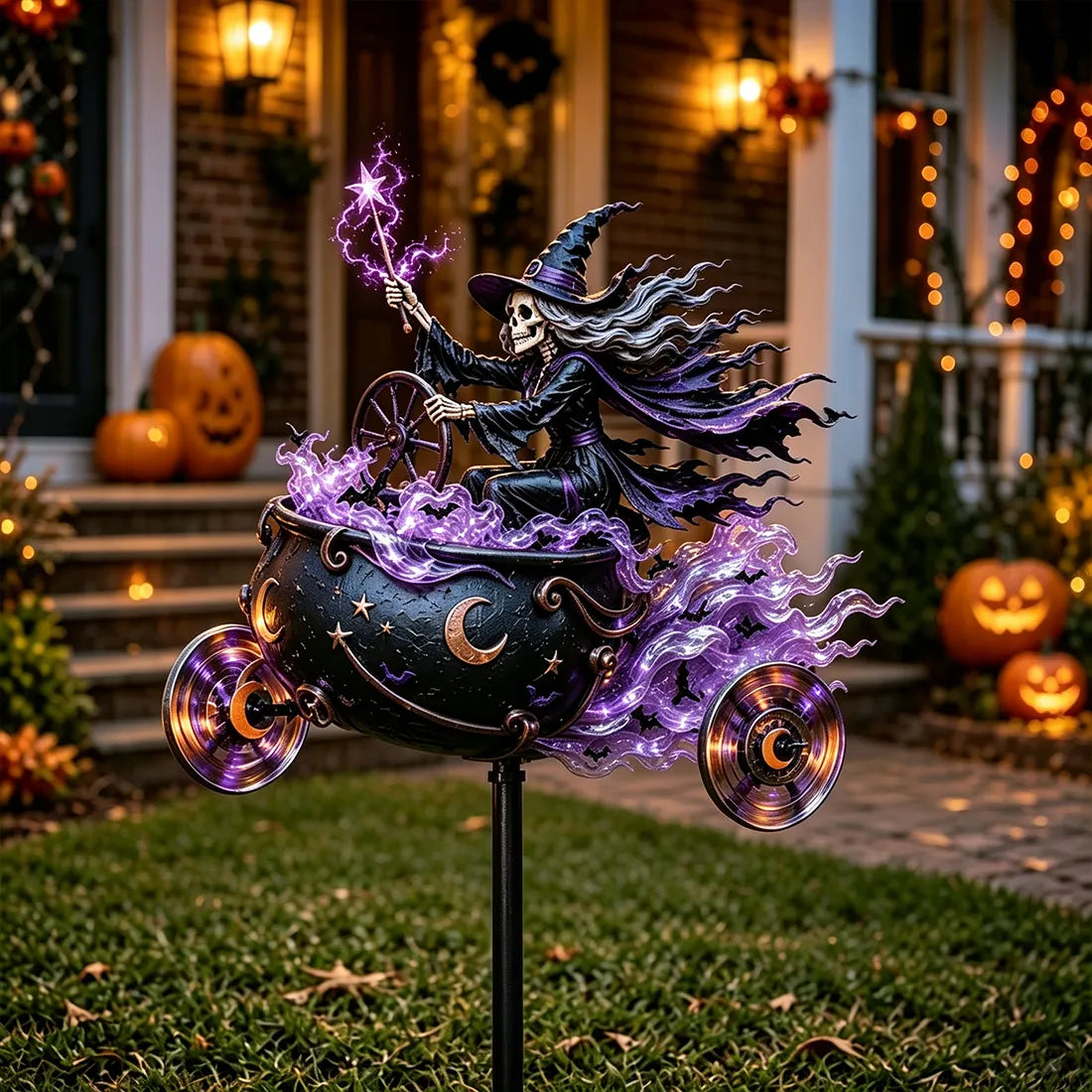 🏍️ Spooky Yard Upgrade – BikerSpooky™ Halloween Windmill | Limited-Time Deal 🎃