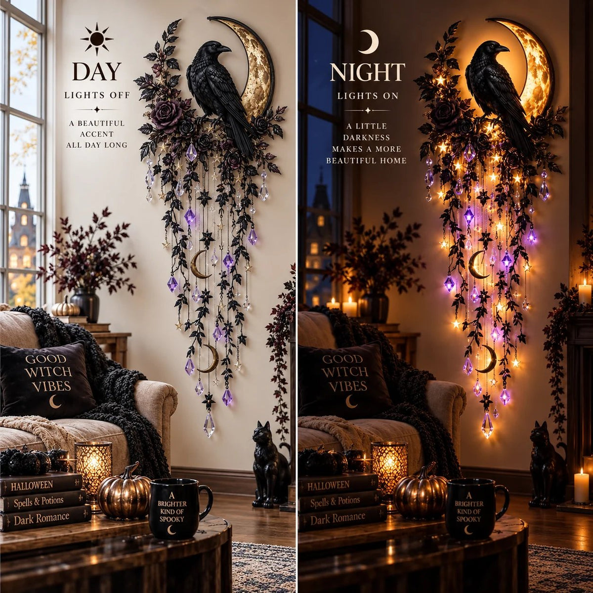 ✨ Limited-Time 51% OFF | Elegant Halloween Cascade Wall Lights – Gothic Glow for Your Home