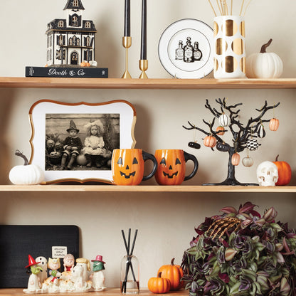 Vintage Halloween Lit House Figurine