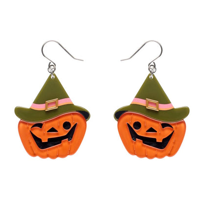 Witch O'Lantern Drop Earrings