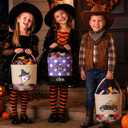Halloween Boo Crew - Personalized Trick Or Treat Bag