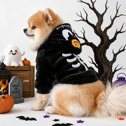 Halloween Skull Pumpkin Dog Cat Hoodie