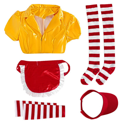 2 Broke Girls Max Fast‑Food Waitress Cosplay Costume Custom‑Made for Halloween Comic‑Con