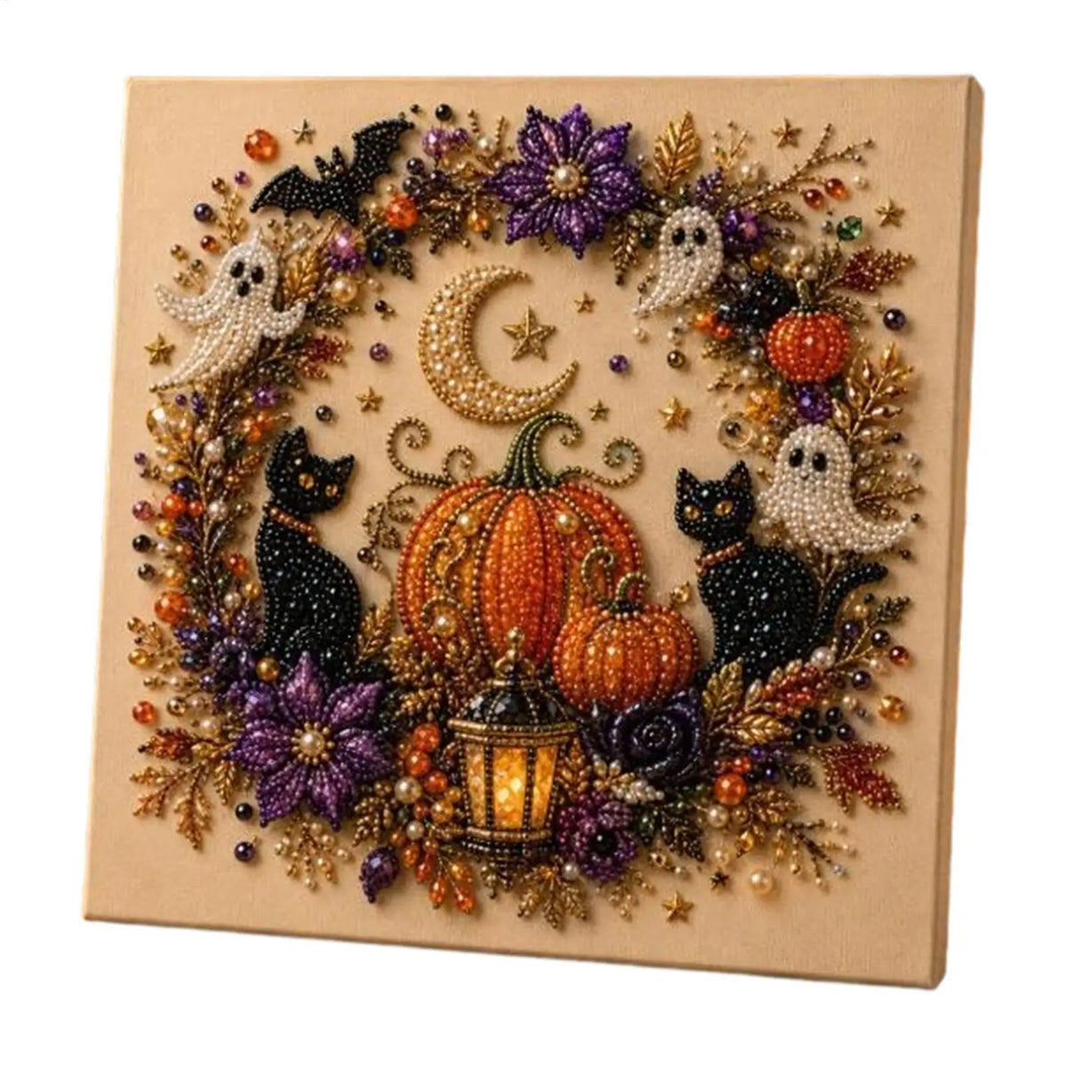 Halloween Ghost Pearl Painting Kit | DIY 3D Glow Mosaic Craft
