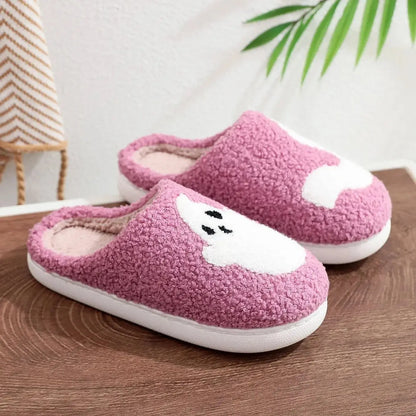 Cozy Pink Ghostie Slippers - Cute Halloween-Themed Ghost House Shoes