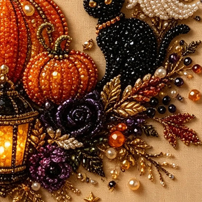 Halloween Ghost Pearl Painting Kit | DIY 3D Glow Mosaic Craft