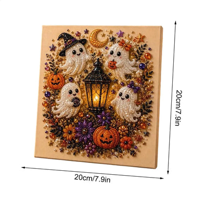 Halloween Ghost Pearl Painting Kit | DIY 3D Glow Mosaic Craft