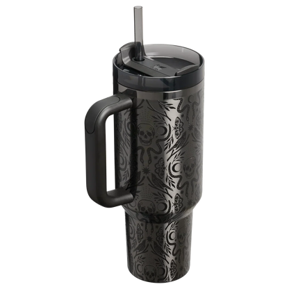 Stanley Halloween Quencher ® H2.0 FlowState™ Tumbler 40 OZ Deadly Damask