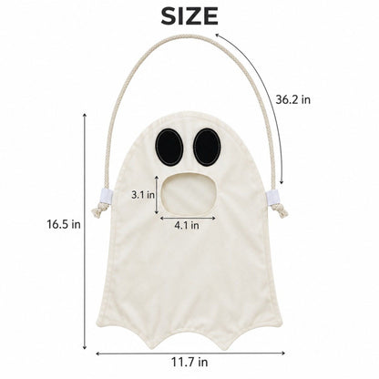 Halloween Ghost Trick or Treat Candy Bag with Shoulder Strap