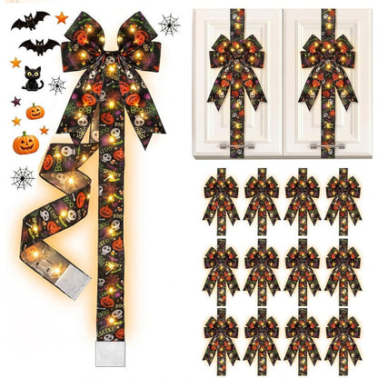 Glowing Halloween Cabinet Bow