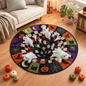 Chaotic Club Creepy Monster 3D Illusion Round Rug