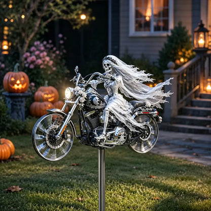 🏍️ Spooky Yard Upgrade – BikerSpooky™ Halloween Windmill | Limited-Time Deal 🎃