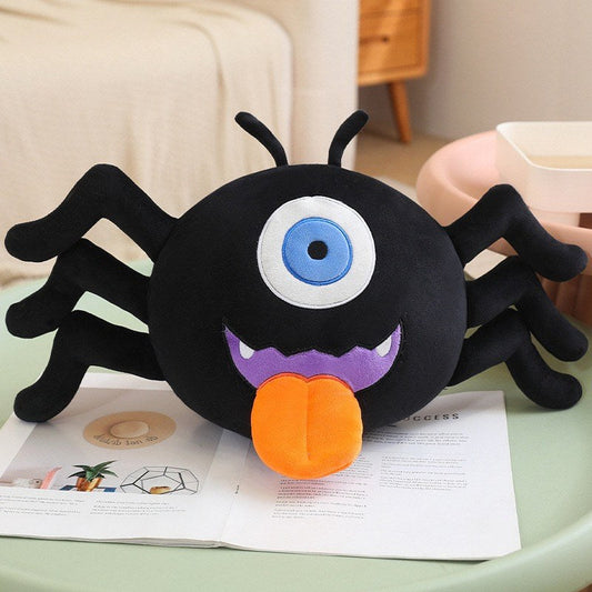 Halloween Pumpkin Skull One-Eyed Spider Plush Toy