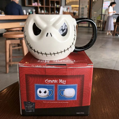 Exclusive Water Cup Skull Jack Ceramic Cup Ghost Mug American Coffee Cup Spoof Halloween Gift