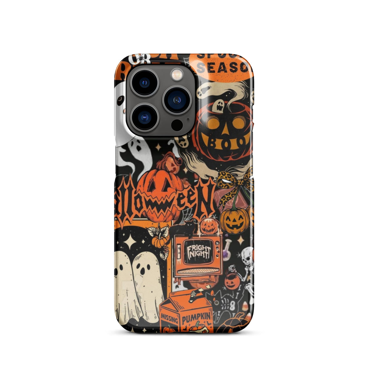 Vintage Halloween Snap Case for iPhoneВ®, Pumpkin & Ghost Collage Phone Case