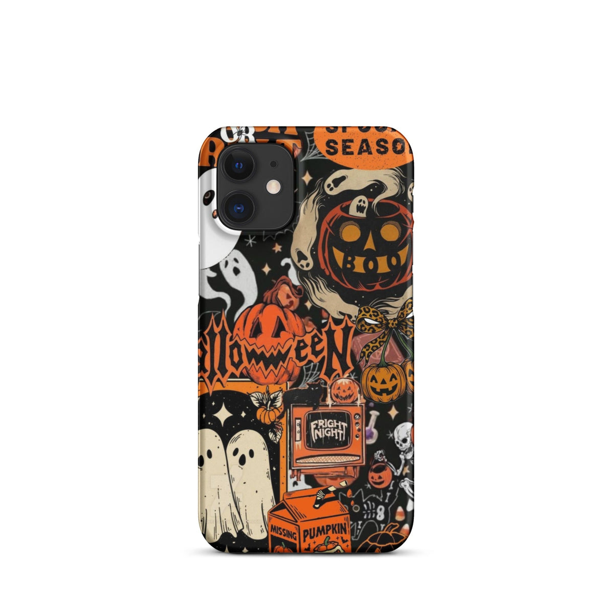 Vintage Halloween Snap Case for iPhoneВ®, Pumpkin & Ghost Collage Phone Case
