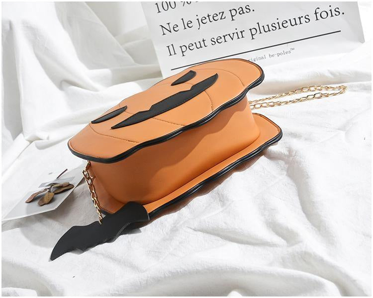 Jack-O-Lantern Pumpkin Crossbody Bag
